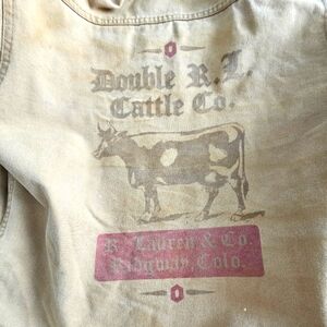 Vtg Polo Country Ralph Lauren Men's Large Reversible Button Hunting Barn Jacket